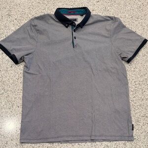 Ted Baker Navy Polo Shirt Men’s Size 6 (xl)